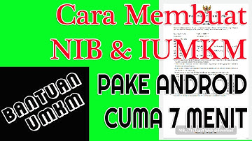 Cara Membuat NIB untuk Bantuan UMKM Pake HP Android