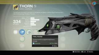 Destiny - Thorn - Super fast - 500 Void Kill Points - How to.