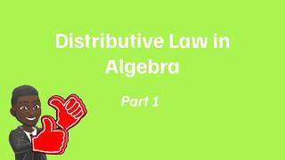 Distributive Property part 1