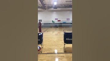 Serving Volleyball Drills: Target Practice Serving Down The Line