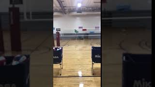 Serving Volleyball Drills: Target Practice Serving Down The Line