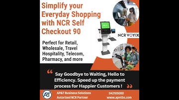 Best Partner for NCR Self Checkout 90  in UAE | Self Ordering KIOSK| NCR Self Serv | NCR POS SYSTEM
