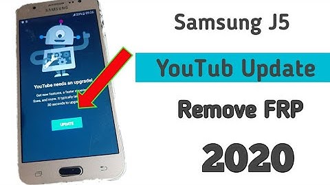 Samsung J5 2016 (SM J510) Google/FRP Lock Bypass 2020 || Fix YouTube Update | ANDROID 7 (Without PC)