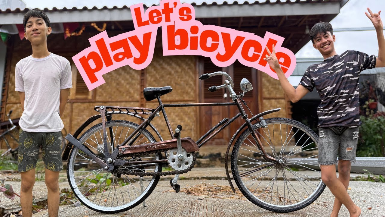dhany&dillan - play bicycle and help farmer