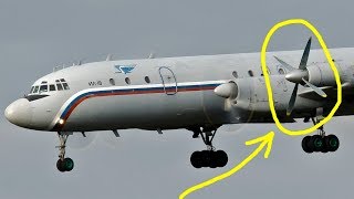 IL-18-Landing with the engine off / Training flight Chkalovsky 2020