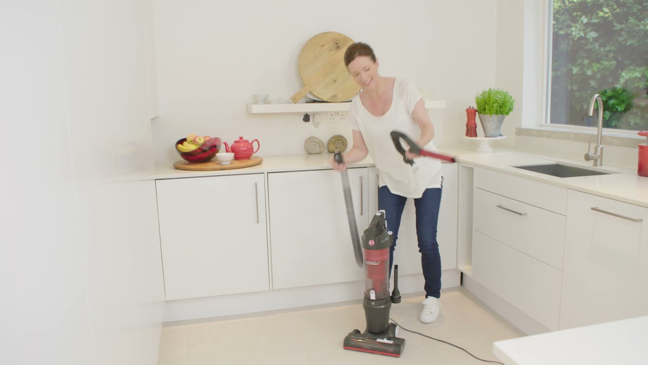 Hoover - Upright 300 Home - "How To" Attach The Dusting Brush To The Handle