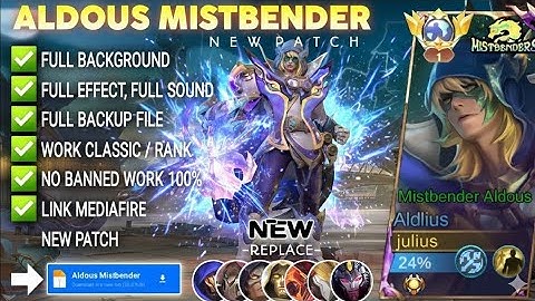 NEW UPDATE!! Script Skin Aldous Mistbender No Password | Full Effect Voice | Patch Terbaru