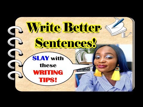 4 Writing Tips |Four Ways to Start Your Sentences | How to Write Interesting Sentences
