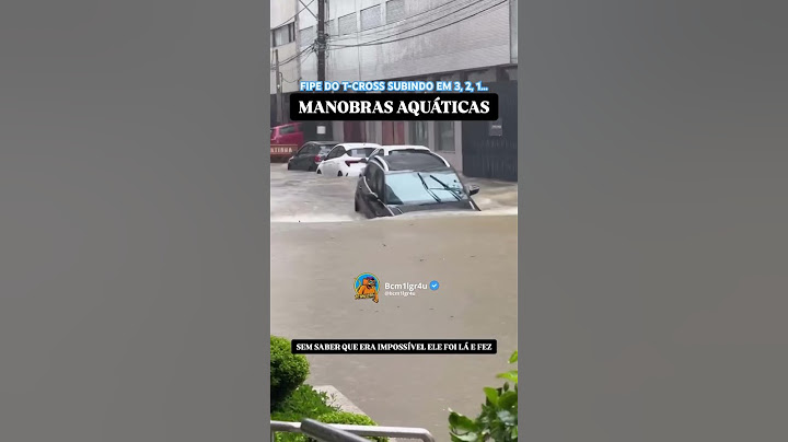 EU NÃO COLOCAVA FÉ 😂 #chuva #alagamento #tcross #volkswagen