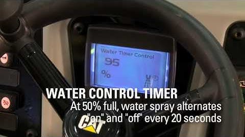 Best in Class Water Spray System - Cat B-Series Utility Compactors