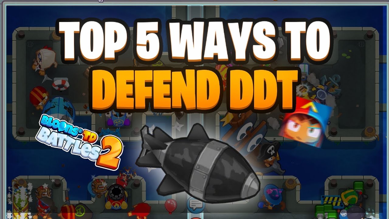 Top 5 *EASY* ways to defend a DDT! (Bloons TD battles 2) YouTube