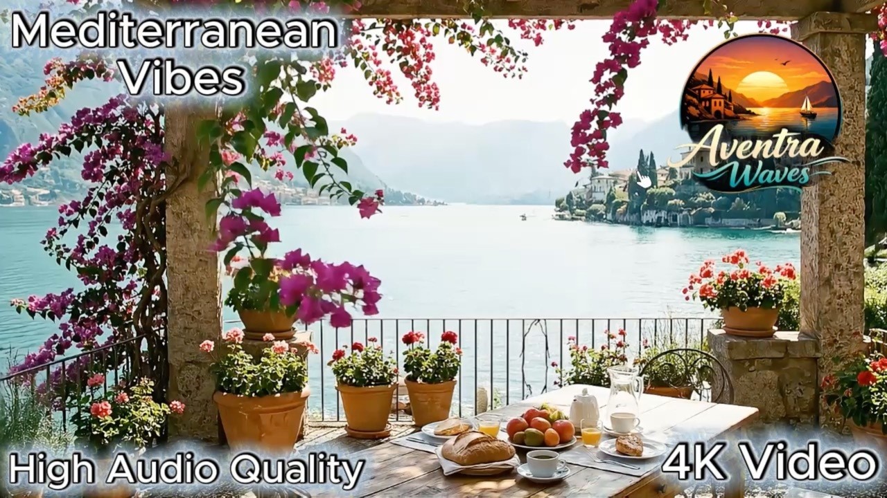 Italian Lake Relaxation 🌿 Mediterranean Guitar Chill | Peaceful Lake Como Vibes