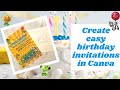 Create Easy Birthday Invitations In Canva | Plant Vs Zombies Party Ideas | PvZ Birthday Party Part 1