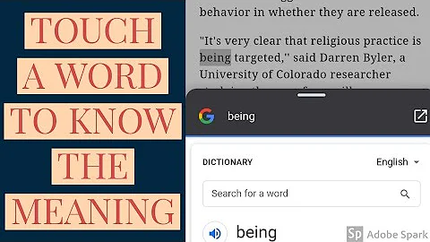 TAP TO SEARCH | CHROME BROWSER | TAP ON ANY WORD TO KNOW ITS MEANING WHILE READING ANY ARTICLE