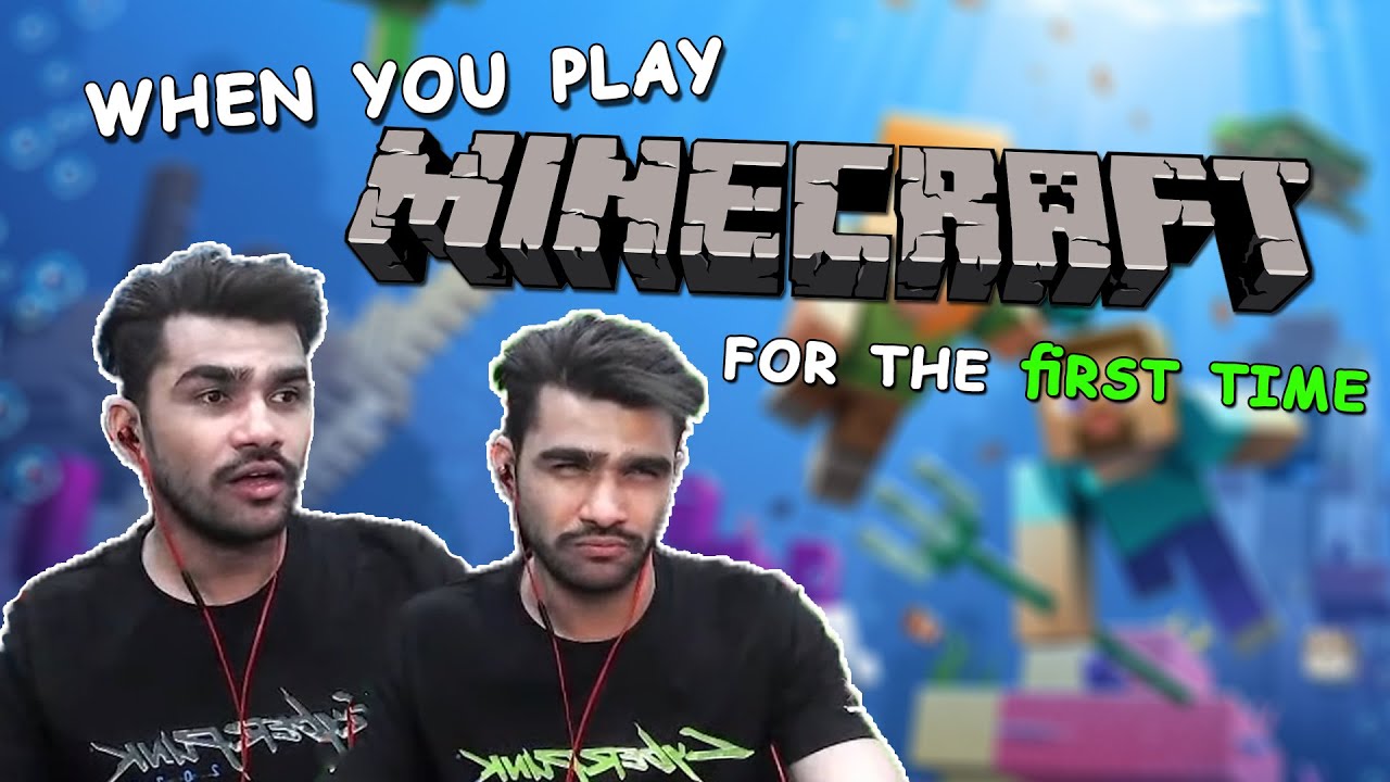 when you play minecraft for the first time | Part 1 - YouTube