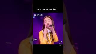 she's 12 😳 #ive #afterlike #seowon #kpop #cover #shortsfeed Resimi