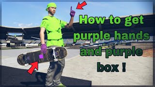 How To Get The Purple Hands PLUS Purple BOX GAME SAVE !!! (Skate 3 2020)