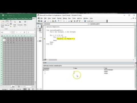 VBA loops, nested