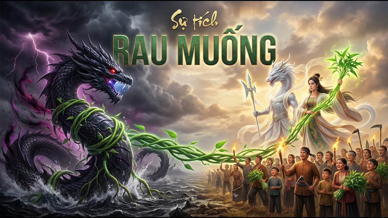 Truyền thuyết cổ tích I Sự Tích Rau Muống  Lời Nguyền Sông Đen & Lòng Mẹ Bất DiệtItruyền kỳ đất việt
