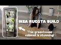 Building my green ikea rudsta greenhouse cabinet 