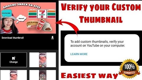 How To Verify your Account on YouTube - Custom Thumbnail Problem (step by step) EFFECTIVE!