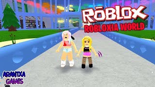 ROBLOXIA WORLD EXPLORAMOS LA CIUDAD ? Jugando a Roblox - Arantxa Games