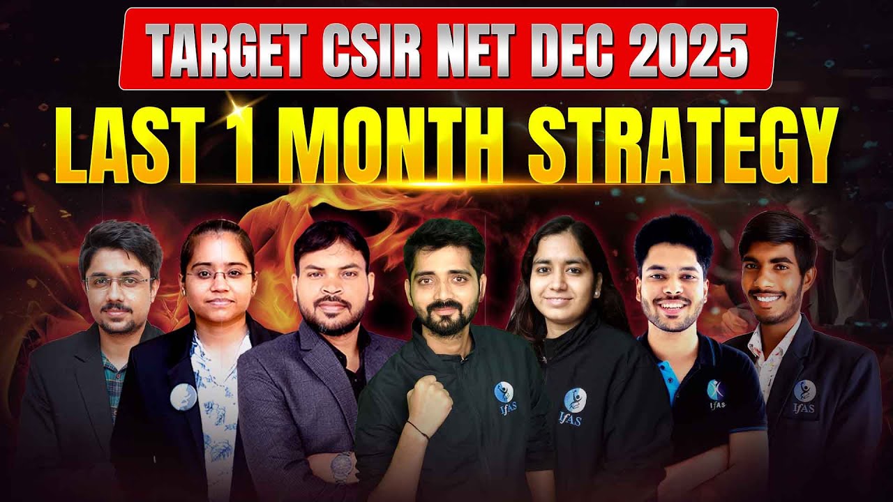 How to Crack CSIR NET Chemical Science 2025? - Last Month Preparation ...