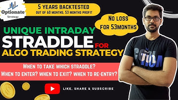 Unique Intraday Short Straddle Setup For Algo Trading Strategy In AlgoTest Platform  #shortstraddle