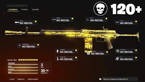 THE MAX LEVEL AS44 HAS NO RECOIL! (BEST AS44 CLASS SETUP in VANGUARD)