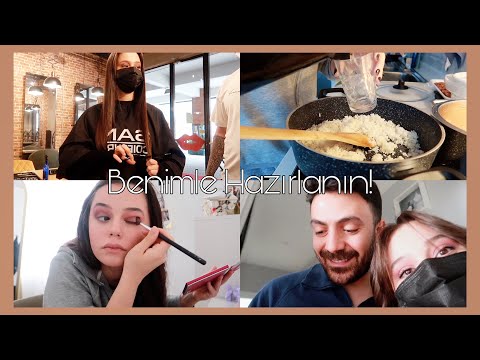 YENİ SAÇLARIM 💭İFTARA HAZIRILIK, Mor Makyaj +Günlük Vlog 🍽