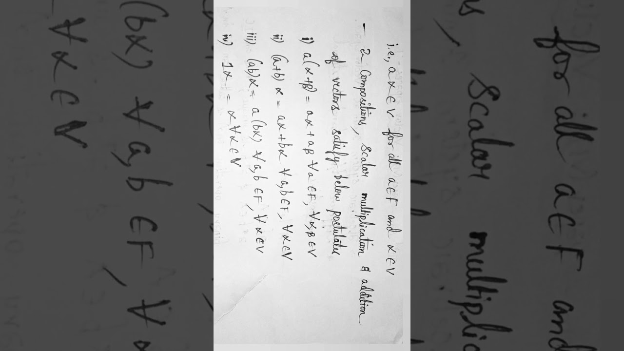 3rd sem paper 6 vector spaces