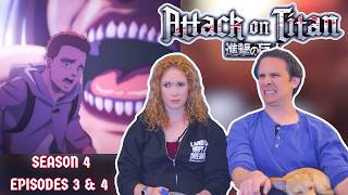 Attack on Titan Season 4 Reaction | Episodes 3 & 4 | DUB