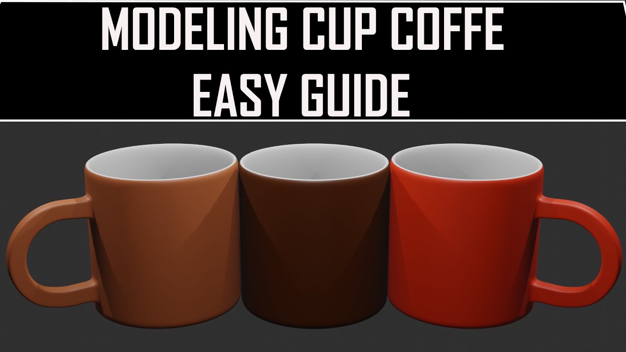 how to model cup coffee in blender 2.81 [REAL TIME] YouTube