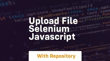upload file selenium javascript