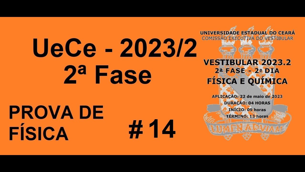 FÍSICA–UeCe–2023/2– 2ª Fase Questão: 14 Como uma proposta experimental prática e de baixo custo