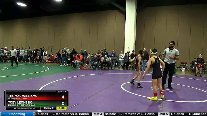 12U 78 Toby Leonesio Bigg Rigg Wrestling Club Vs T...