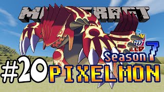 MINECRAFT PIXELMON SS.7 | #20 กราด้อนกับอัญมณีสีแดงแปลงร่างดึกดำบรรพ์ !!