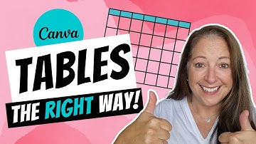 How to Add a Table in Canva 🤩