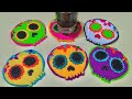 POSAVASOS de 💀🍂calaverita| DIY❤️| Con pedacitos de fieltro ✨😱