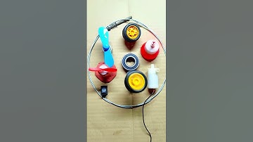 DC Motor OVERLOAD #diy #shorts #scienceproject #dcmotor