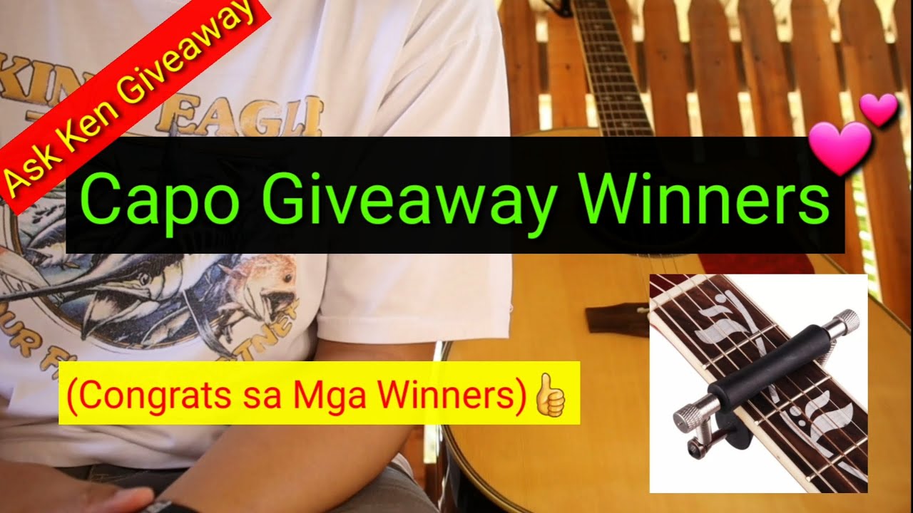 Capo Giveaway Winners!!!😍😊👍