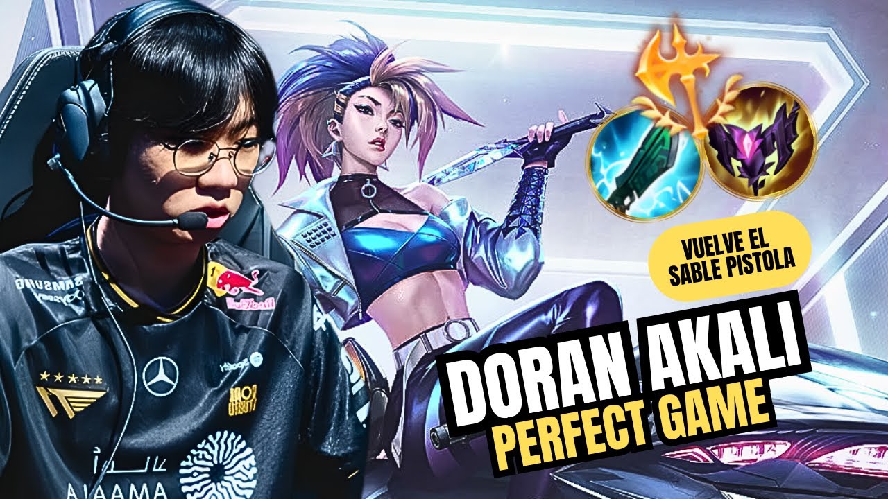 DORAN EN MODO DIOS CON AKALI STOMPEA A ZEUS EN TOP😱 - T1 vs HLF