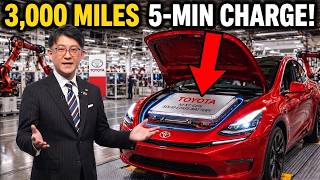 TOYOTA JUST DROPPED A BOMBSHELL A NEW EV SUPER BATTERY WITH 3,000 MILE RANGE AND 5 MINUTE CHARGE!