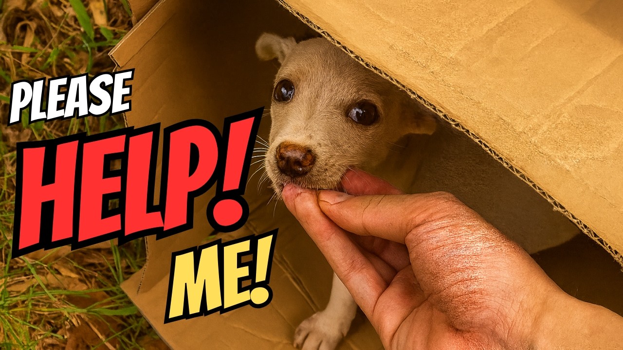 He Waited All Day… This Abandoned Puppy Hoped Someone Would Take Him Home