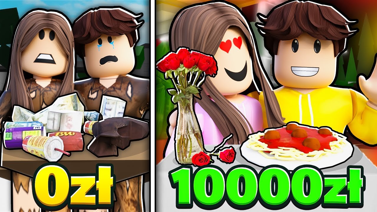 RANDKA ZA 0 ZŁ vs. RANDKA ZA 100,000 ZŁ w BROOKHAVEN RP! 🥰 (Roblox)