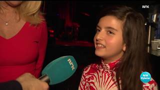 Angelina Jordan &amp; Mia Gundersen - interview and rehearsal &quot;What A Wonderful World&quot; (eng sub)