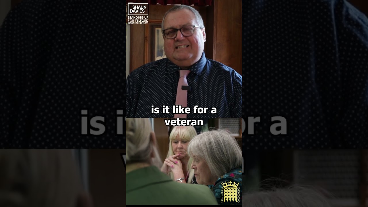 Shaun, MP for Telford, hosts a Veterans Round Table