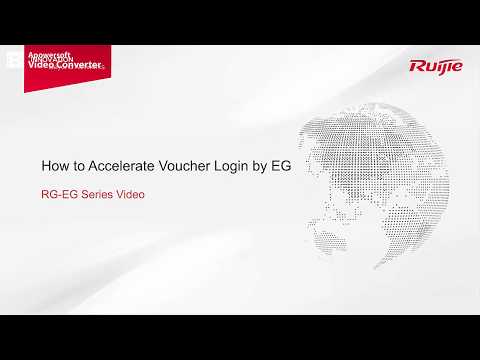 Ruijie EG Gateway -- How to Accelerate Voucher Login