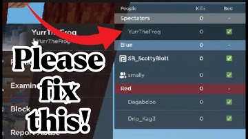 Roblox Bedwars DEVS please fix this BUG