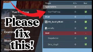 Roblox Bedwars DEVS please fix this BUG